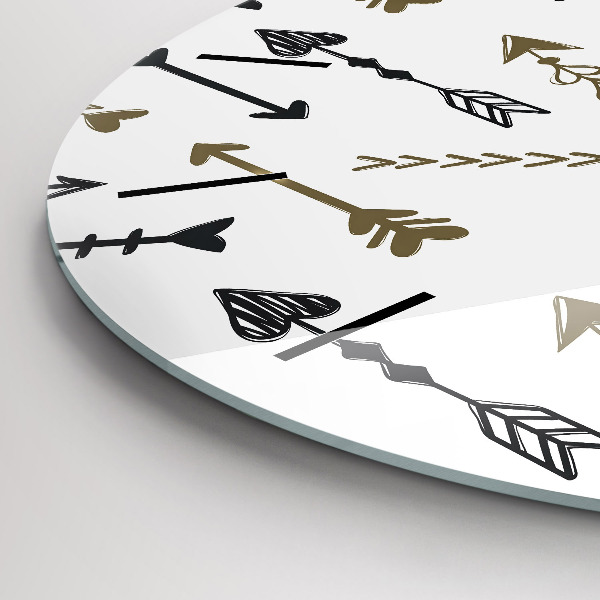 Okrúhle hodiny Geometrický bedrový vzor