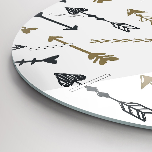 Okrúhle hodiny Geometrický bedrový vzor