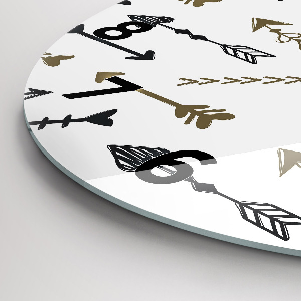 Okrúhle hodiny Geometrický bedrový vzor