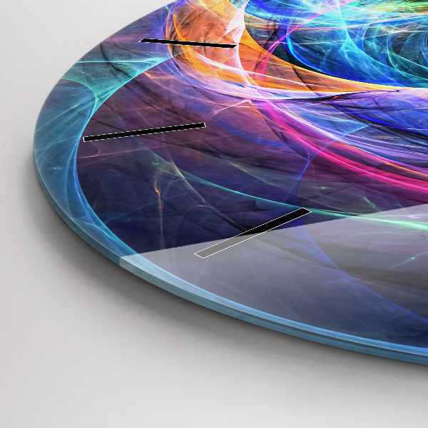 Okrúhle hodiny Farebný fraktál