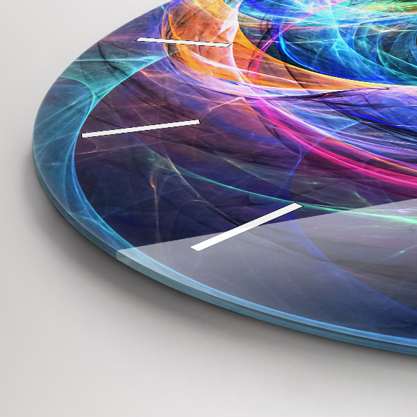 Okrúhle hodiny Farebný fraktál