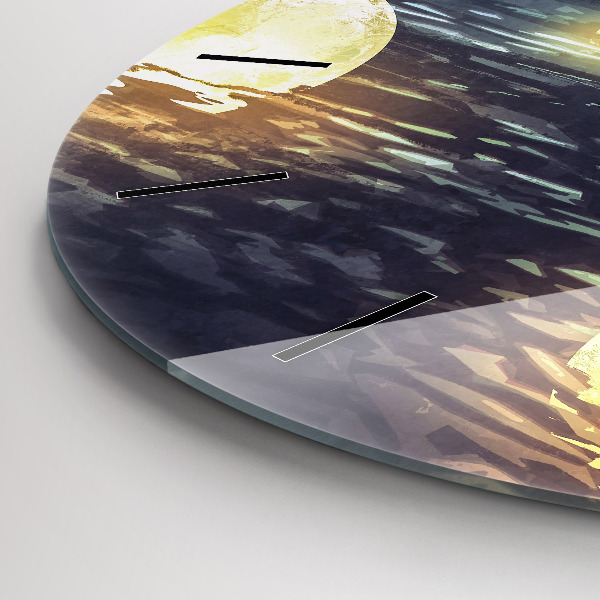 Okrúhle hodiny Abstrakcia