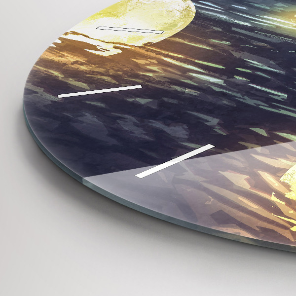 Okrúhle hodiny Abstrakcia