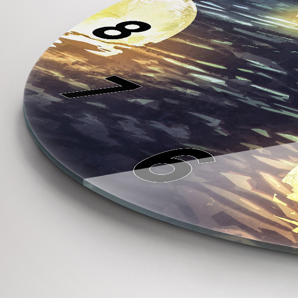 Okrúhle hodiny Abstrakcia