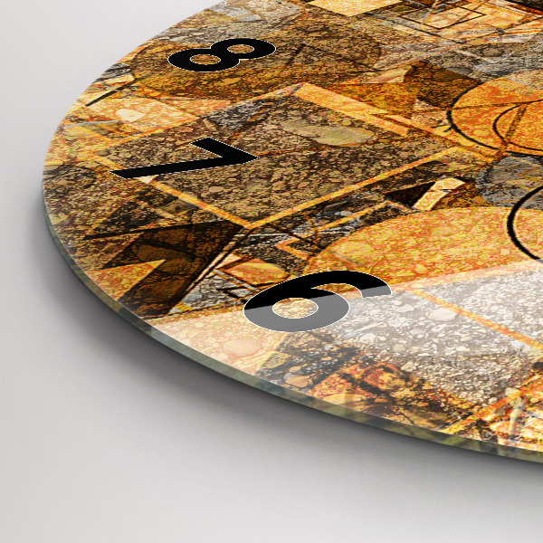 Okrúhle hodiny Geometrické tvary