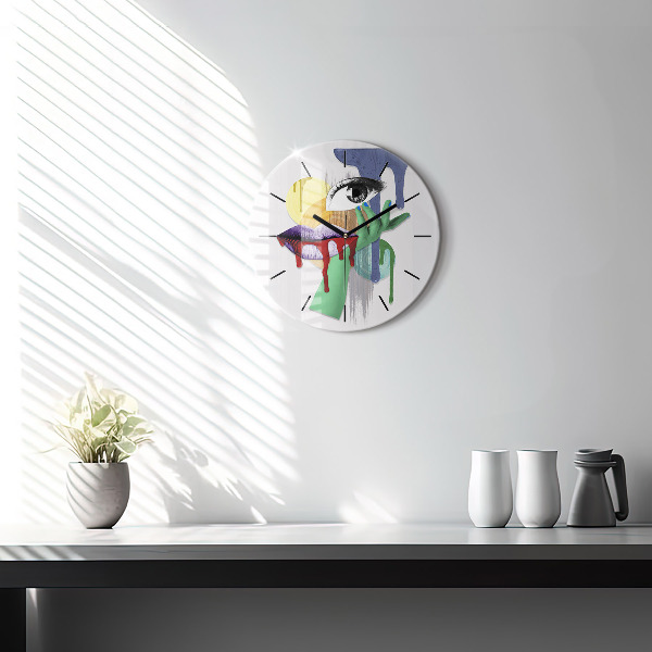 Okrúhle hodiny Surrealistická koláž
