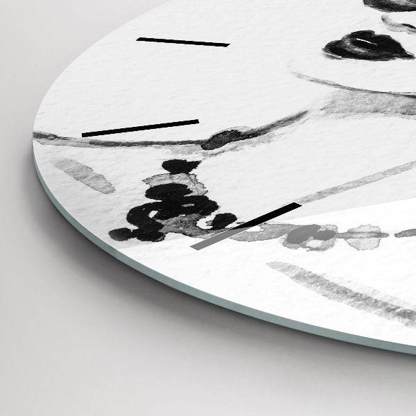 Okrúhle hodiny Módna žena