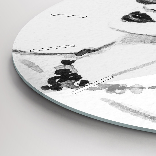 Okrúhle hodiny Módna žena