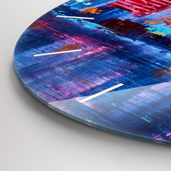 Okrúhle hodiny Abstrakcia mrakodrapov