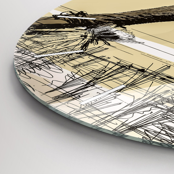 Okrúhle hodiny Žena zbiera ryžu