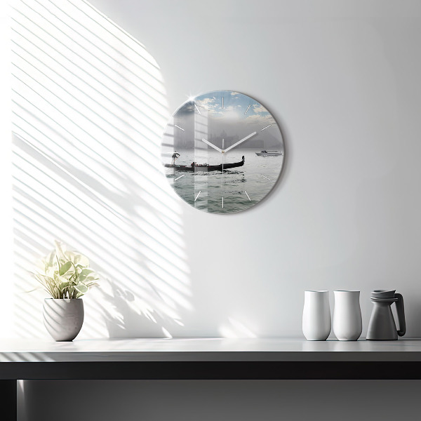 Okrúhle hodiny Gondola v Benátkach