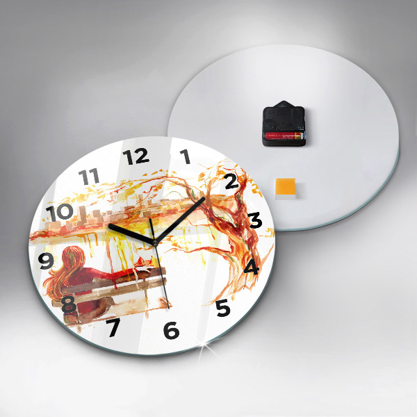 Okrúhle hodiny Jesenná Krajina