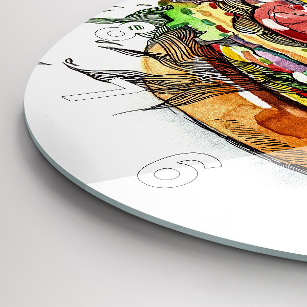 Okrúhle hodiny XXL syrový burger