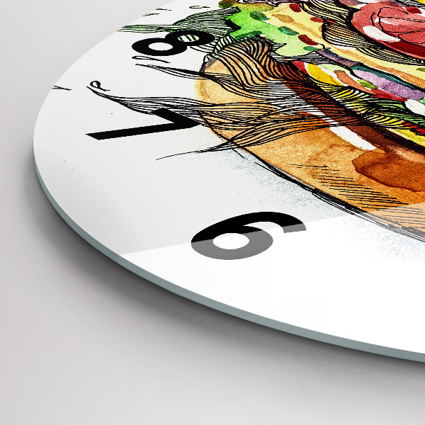 Okrúhle hodiny XXL syrový burger