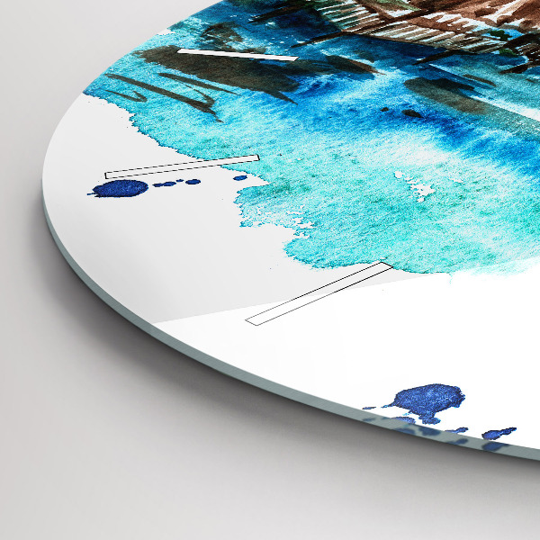 Okrúhle hodiny Obrázok pustého ostrova