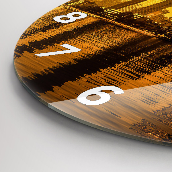 Okrúhle hodiny Čína rieky Zhujiang