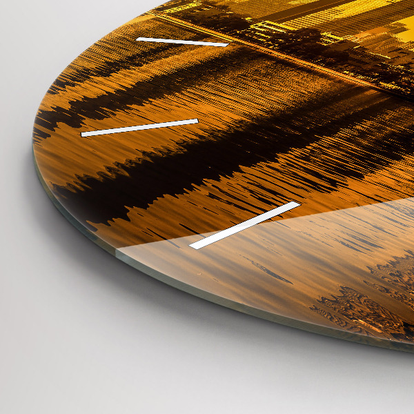 Okrúhle hodiny Čína rieky Zhujiang