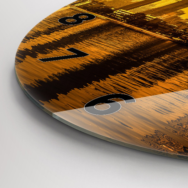 Okrúhle hodiny Čína rieky Zhujiang