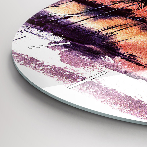 Okrúhle hodiny Tropická Krajina