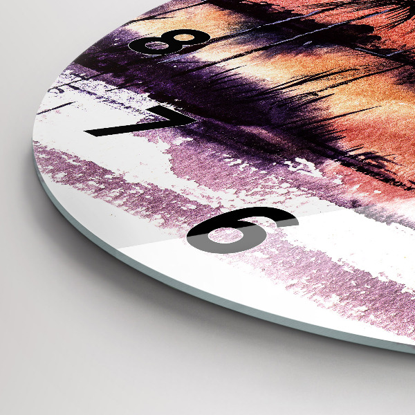 Okrúhle hodiny Tropická Krajina