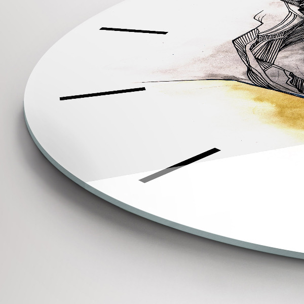 Okrúhle hodiny Kreslenie milostných bozkov