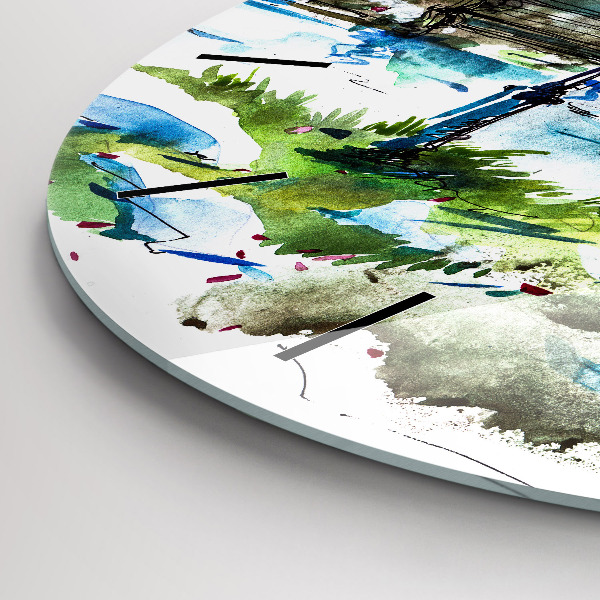 Okrúhle hodiny Malebná jar