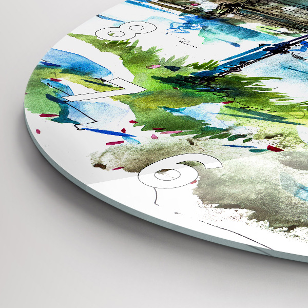 Okrúhle hodiny Malebná jar