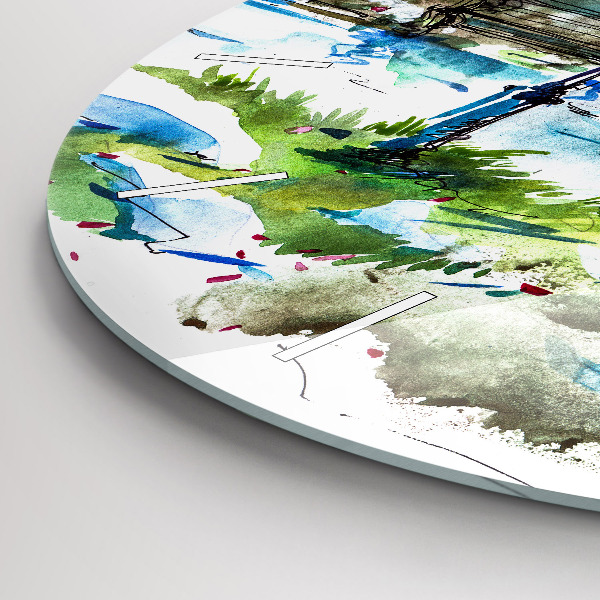 Okrúhle hodiny Malebná jar