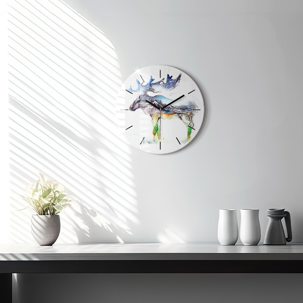 Okrúhle hodiny Los a horská krajina