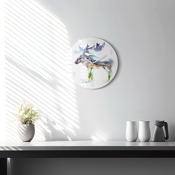 Okrúhle hodiny Los a horská krajina