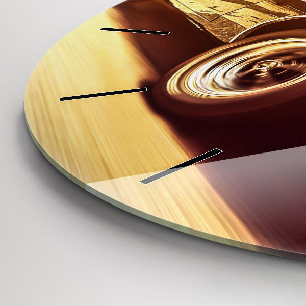 Okrúhle hodiny Klasické staré auto