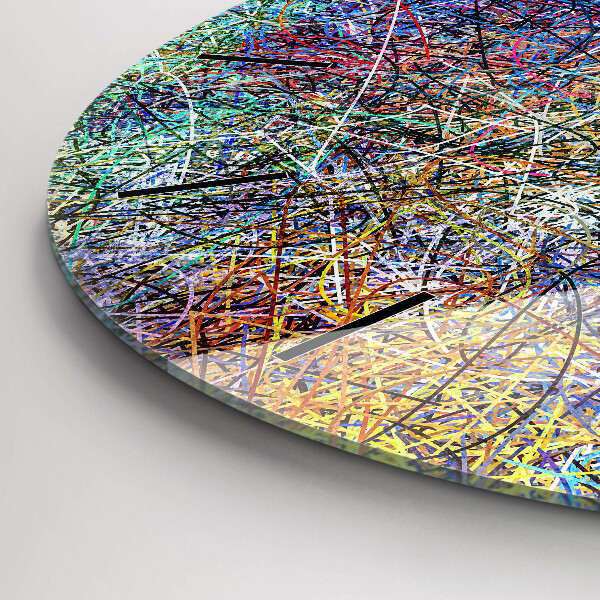 Okrúhle hodiny Abstrakcia - Emócie