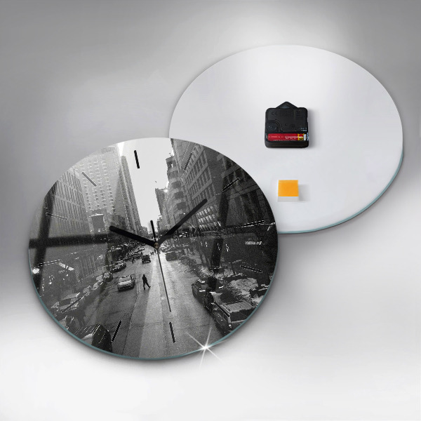 Okrúhle hodiny Ulice mesta Chicago