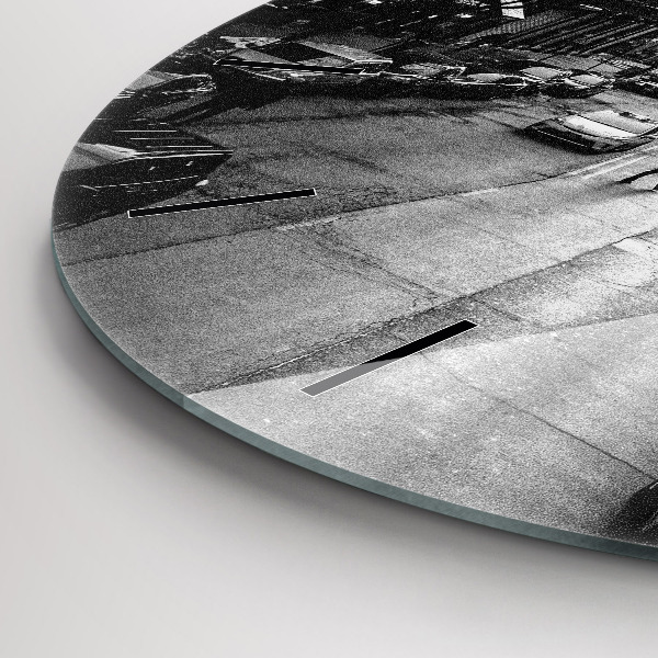 Okrúhle hodiny Ulice mesta Chicago