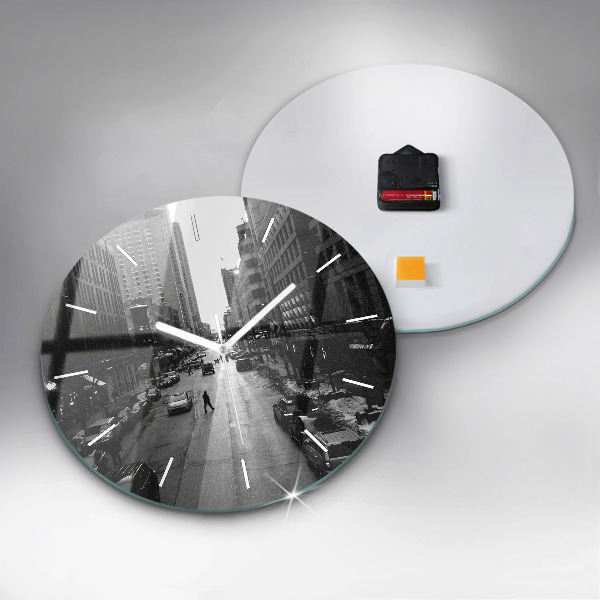 Okrúhle hodiny Ulice mesta Chicago