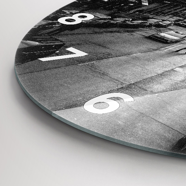 Okrúhle hodiny Ulice mesta Chicago