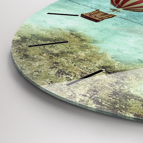 Okrúhle hodiny Maľované balóny