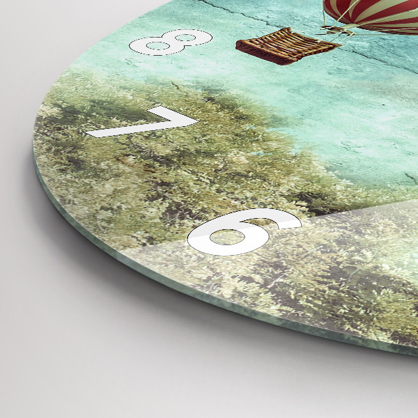 Okrúhle hodiny Maľované balóny