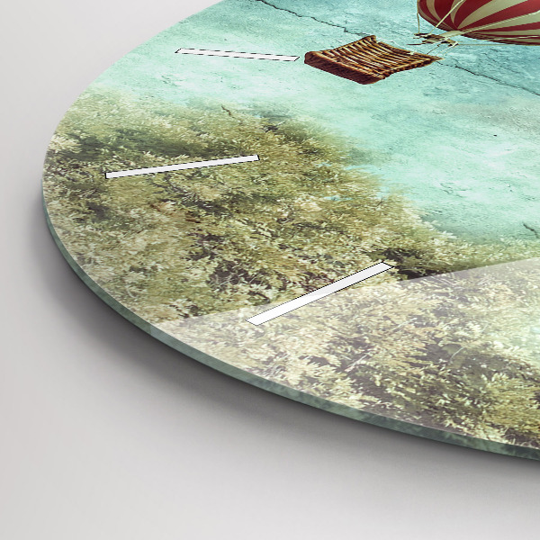 Okrúhle hodiny Maľované balóny