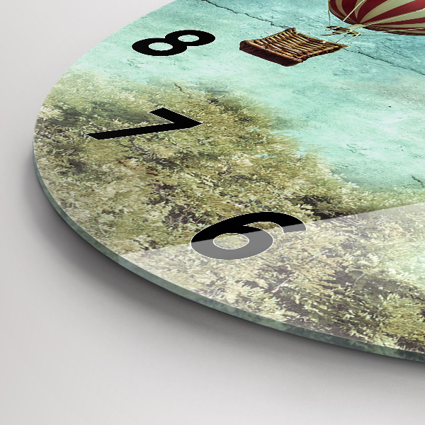 Okrúhle hodiny Maľované balóny