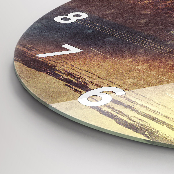 Okrúhle hodiny žena s dáždnikom