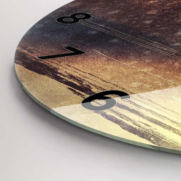 Okrúhle hodiny žena s dáždnikom