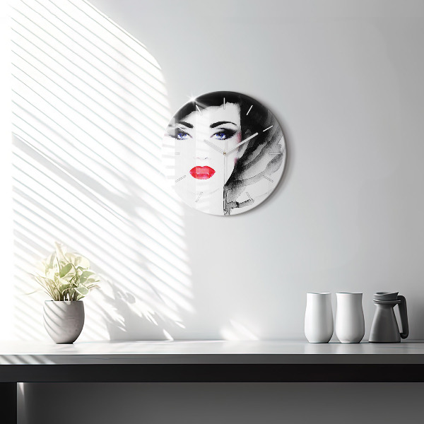 Okrúhle hodiny Portrét ženy