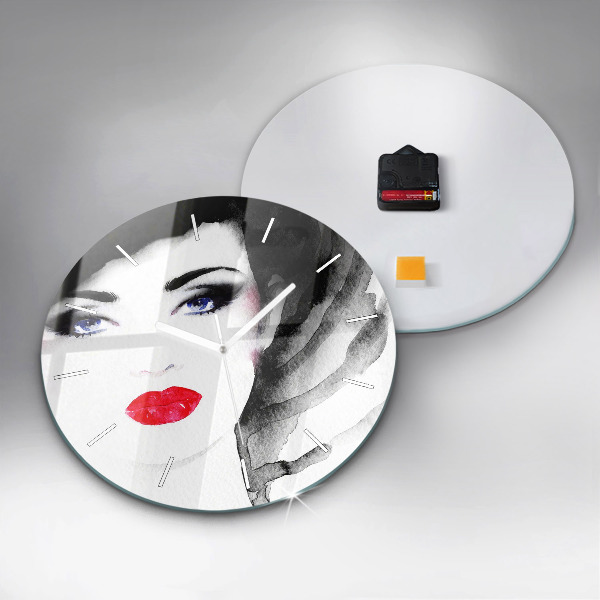 Okrúhle hodiny Portrét ženy