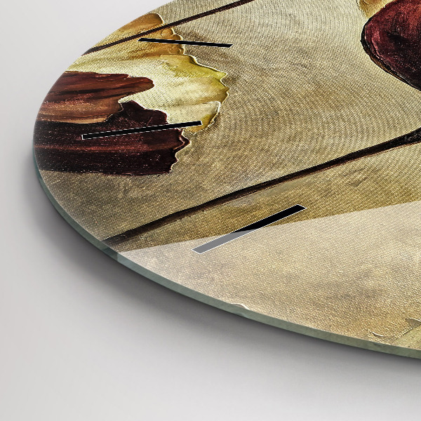 Okrúhle hodiny Maľované maky