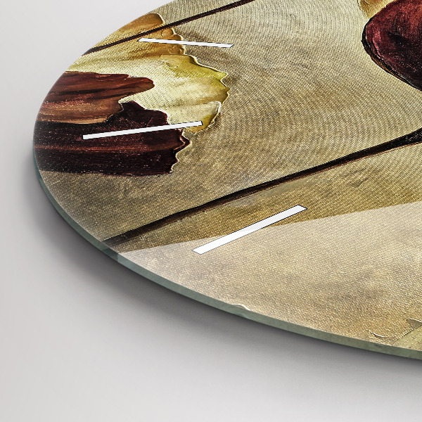 Okrúhle hodiny Maľované maky