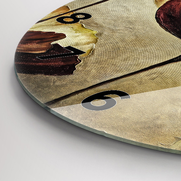 Okrúhle hodiny Maľované maky