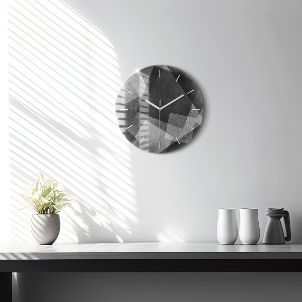 Okrúhle hodiny Geometrická abstrakcia