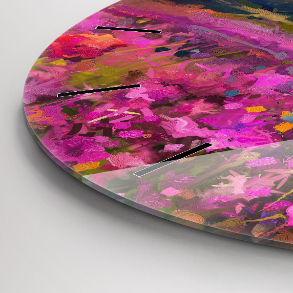 Okrúhle hodiny Krajina prírody a kvetov