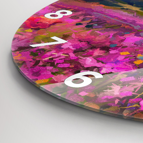 Okrúhle hodiny Krajina prírody a kvetov